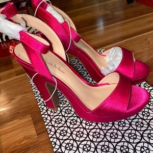 Brand New Satin Chunky Heels
